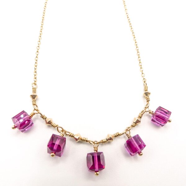 Collier HESPÉRIDE Fuchsia – Image 2