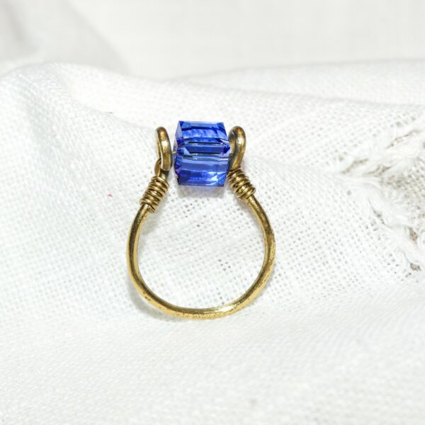 Bague pierre bleue par Oser Rêver bijoux E-shop