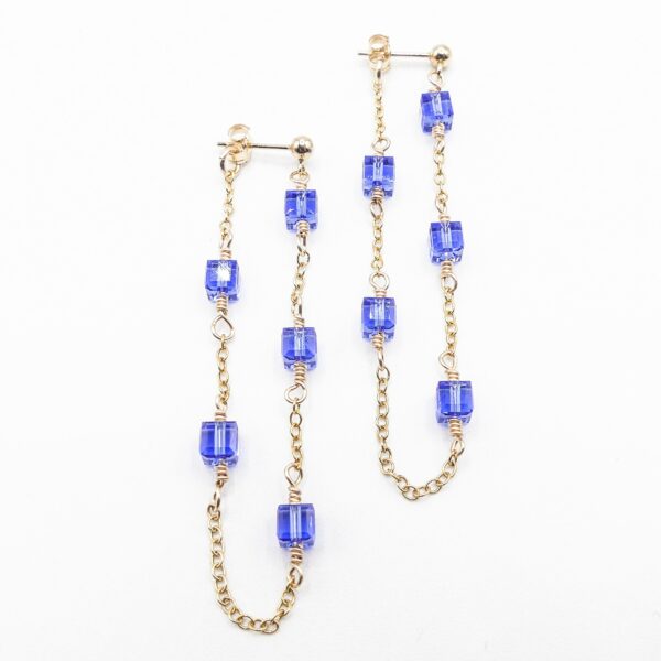 Boucles d'oreilles OCÉAN Bleu Saphir
