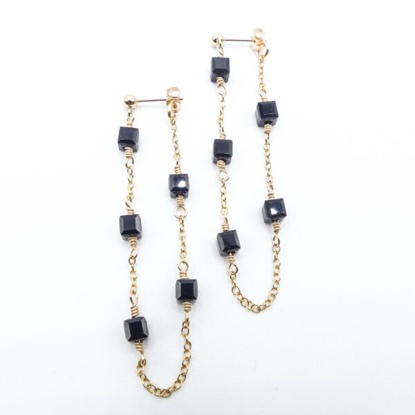 Boucles d'oreilles OCÉAN Noires – Image 3