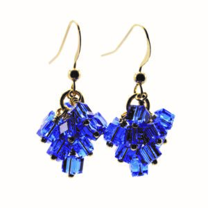 Boucles d'oreilles OLIVIA Bleu Saphir