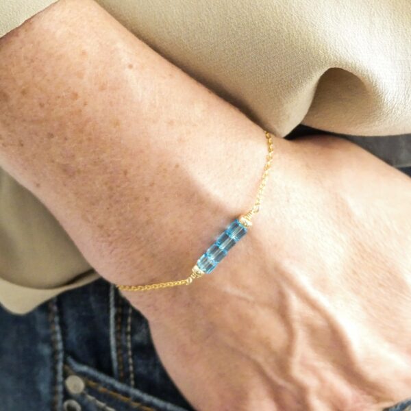 Bracelet ALGARVE Bleu Aquamarine – Image 2