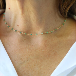 Collier ESTRELA Émeraudes