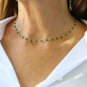 Collier ESTRELA Malachites