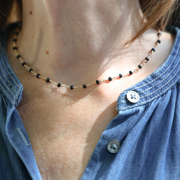 Collier ESTRELA Noir – Image 4