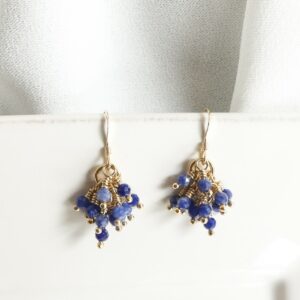Boucles d'oreilles FEEL GOOD STONES grappes Lapis-lazuli