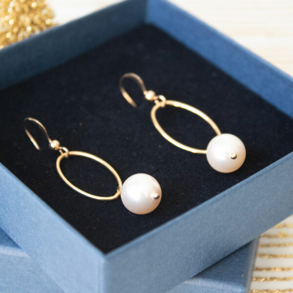 Boucles d'oreilles nacrées – Image 4