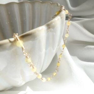 Collier ESTRELA Opales jaunes