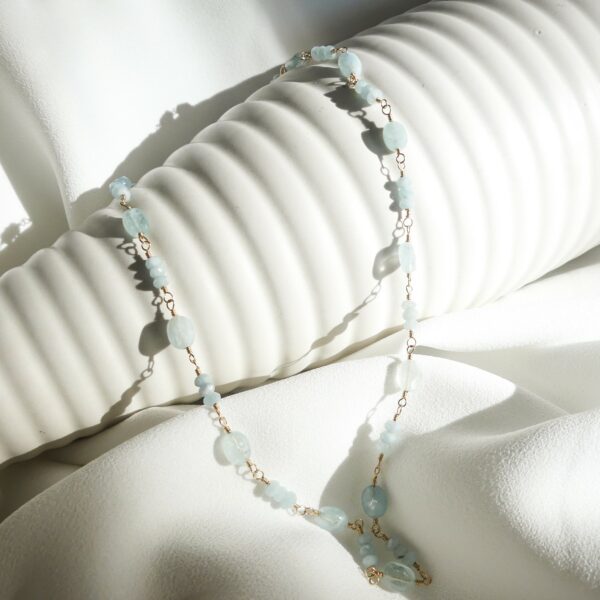 Collier FEEL GOOD STONES Aigues-marines – Image 2