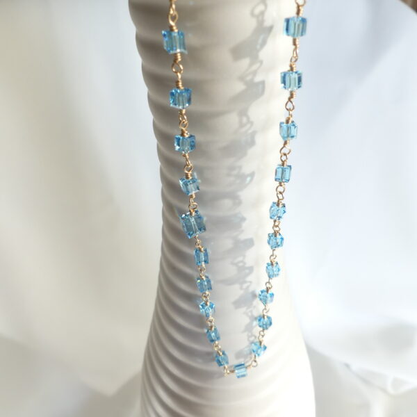Collier OCÉAN Bleu Aquamarine – Image 2