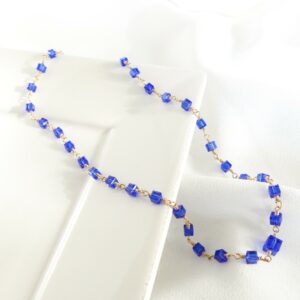 Collier OCÉAN cristal Bleu Majestic