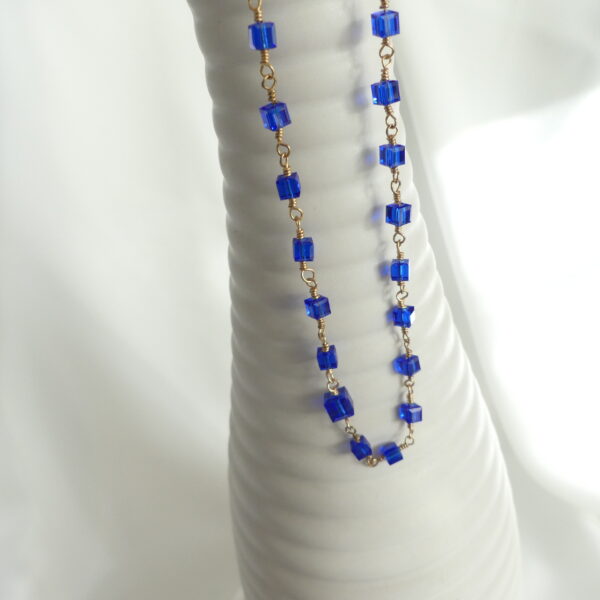 Collier OCÉAN cristal Bleu Majestic – Image 3