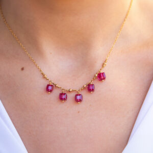 Collier HESPÉRIDE Fuchsia