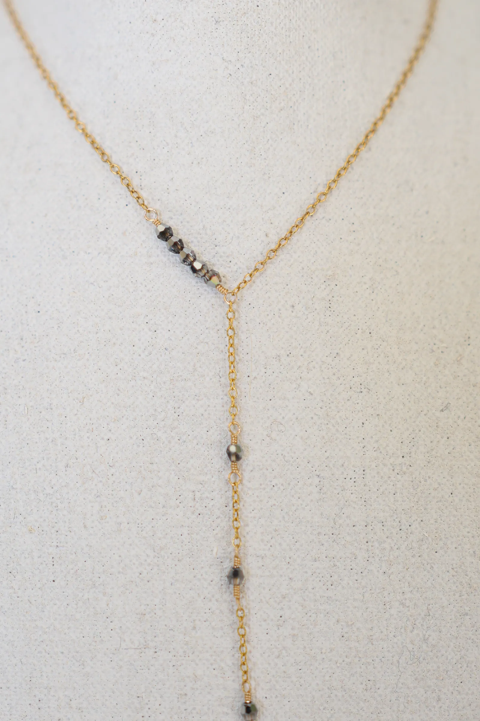Collier cravate 1 MIDNIGHT PEARLS – Image 2